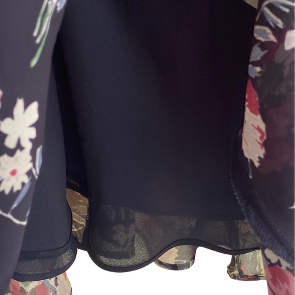 Ralph Lauren Black floral print skirt - Picture 3 of 4